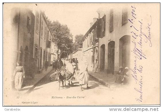 CPA de MILIANA - Rue du Caire.