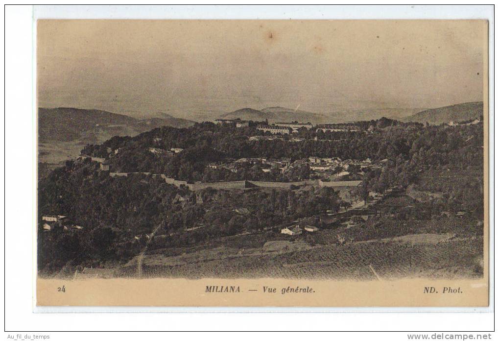 ALGERIE , MILIANA , VUE GENERALE