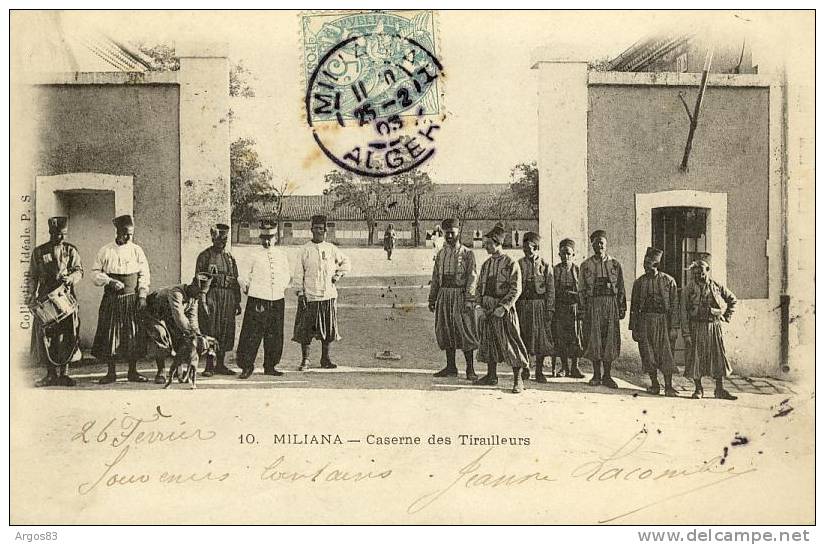 ALGERIE - MILIANA - Caserne des Tirailleurs