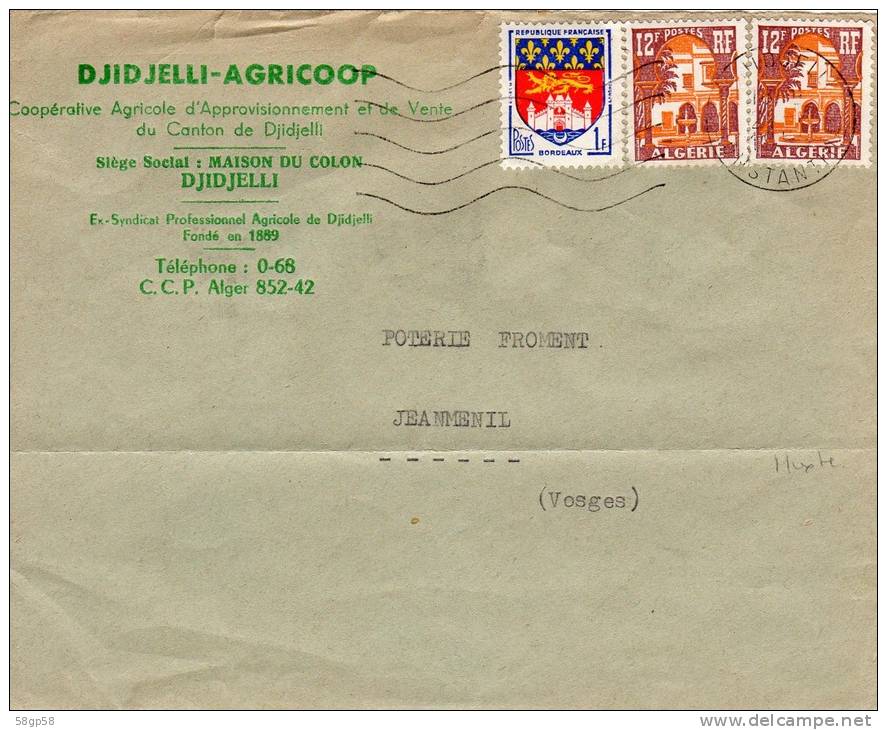 DJIDJELLI (Constantine) Algérie   Coopérative agricole DJIDJELLI-AGRICOOP, Maison du Colon
