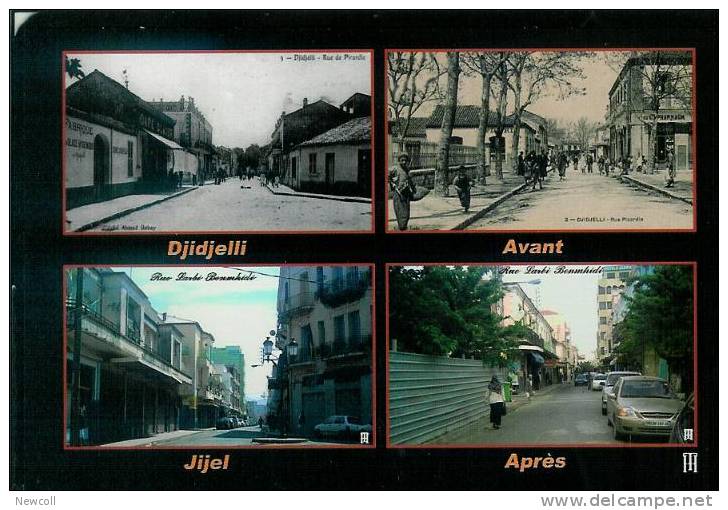 GL)45) Djidjelli Ville avant et après - Carte 4 vues