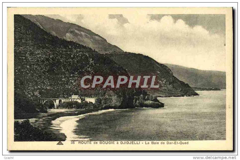 CPA Bougie Route de Djidjelli La Baie de Dar El Oued