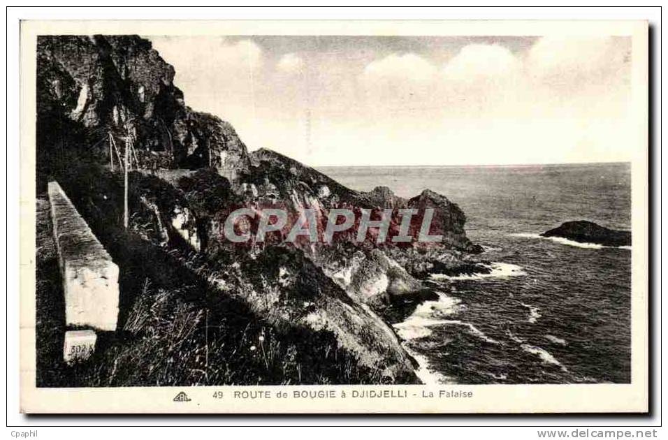 CPA Route de Bougie a Djidjelli La Falaise Algerie