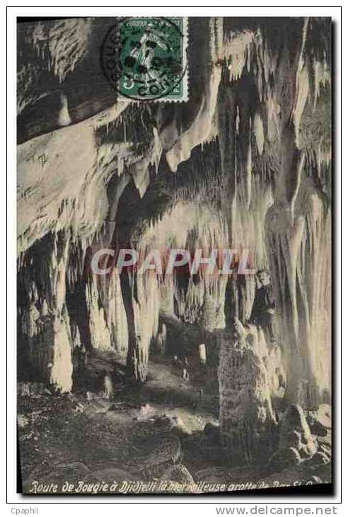 CPA Grotte Grottes Route de bougie a Djidjelli la merveilleuse grotte de Dar El Oued