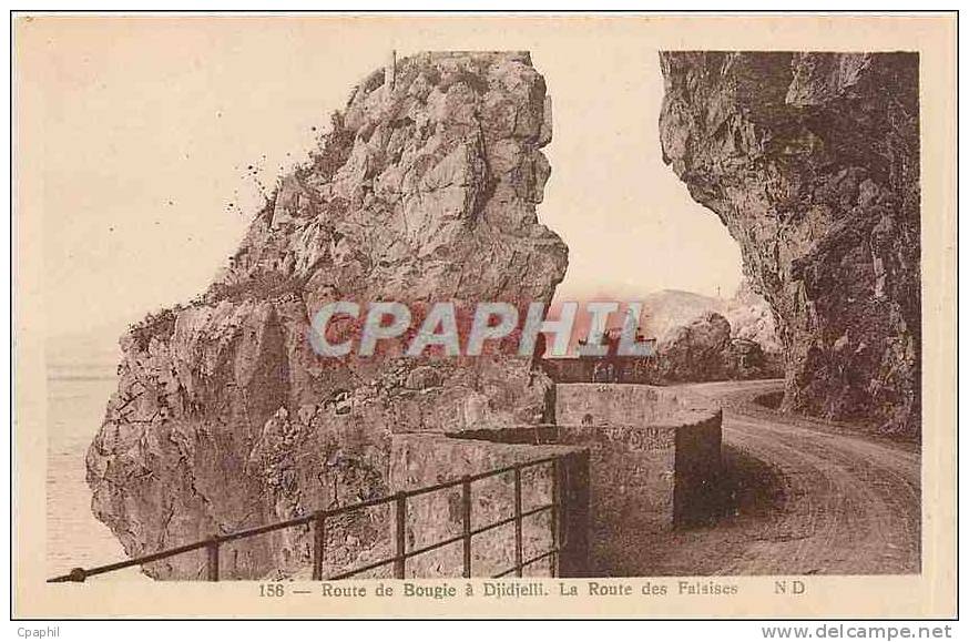 CPA Route de Bougie a Djidjelli La Route des Falaises