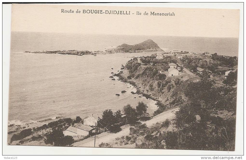 ALGERIE-DJIDJELLI-Route de Bougie- ile de mansouriah