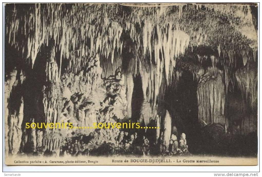 CPA  ALGERIE  environs de BOUGIE DJIDJELLI  la grotte merveilleuse