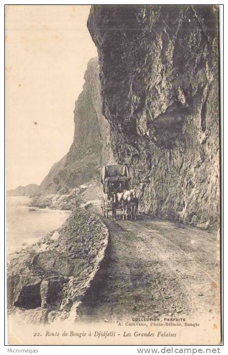 Corniche de Bougie à Djidjelli - Les Grandes Falaises