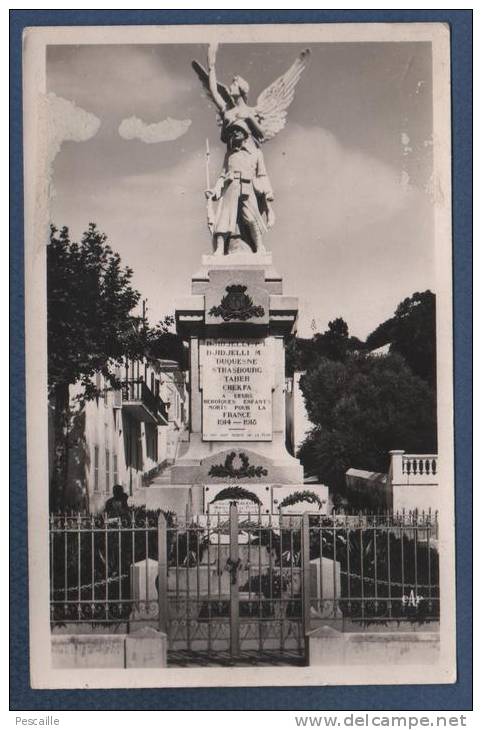 ALGERIE - CP DJIDJELLI - MONUMENT AUX MORTS - CAP N° 12 -
