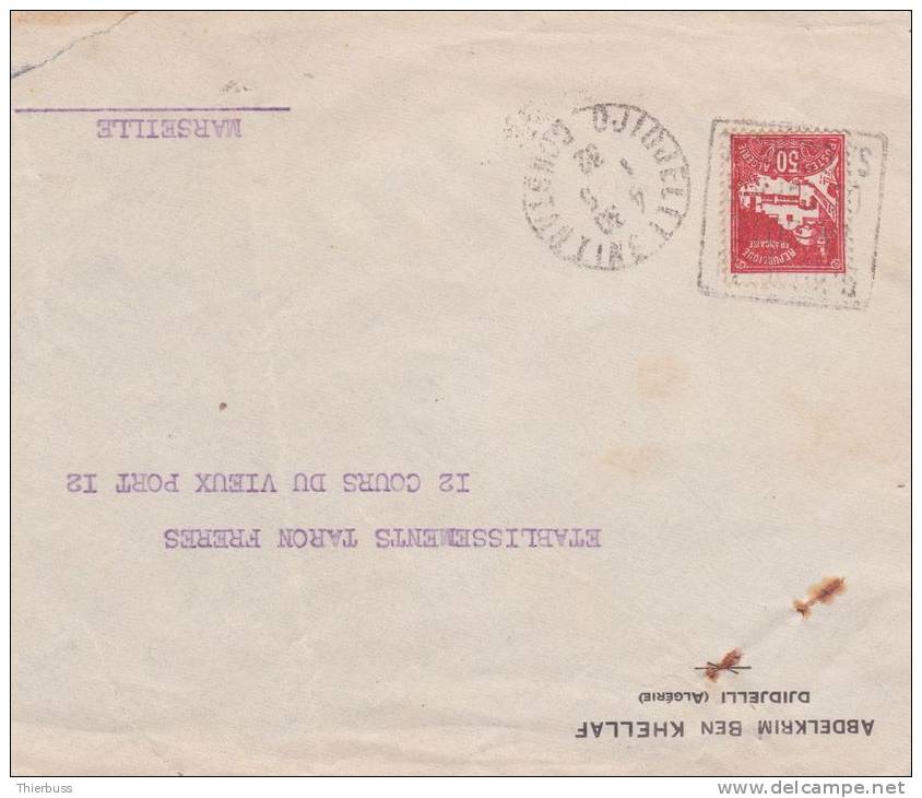 lettre de djidjelli pour marseille daguin de 1932