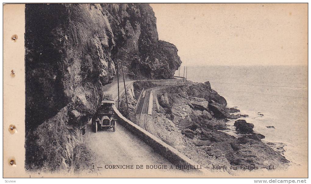 CORNICHE DE BOUGIE A DJIDJELLI, Entree des Fataises, Algeria, 10-20s
