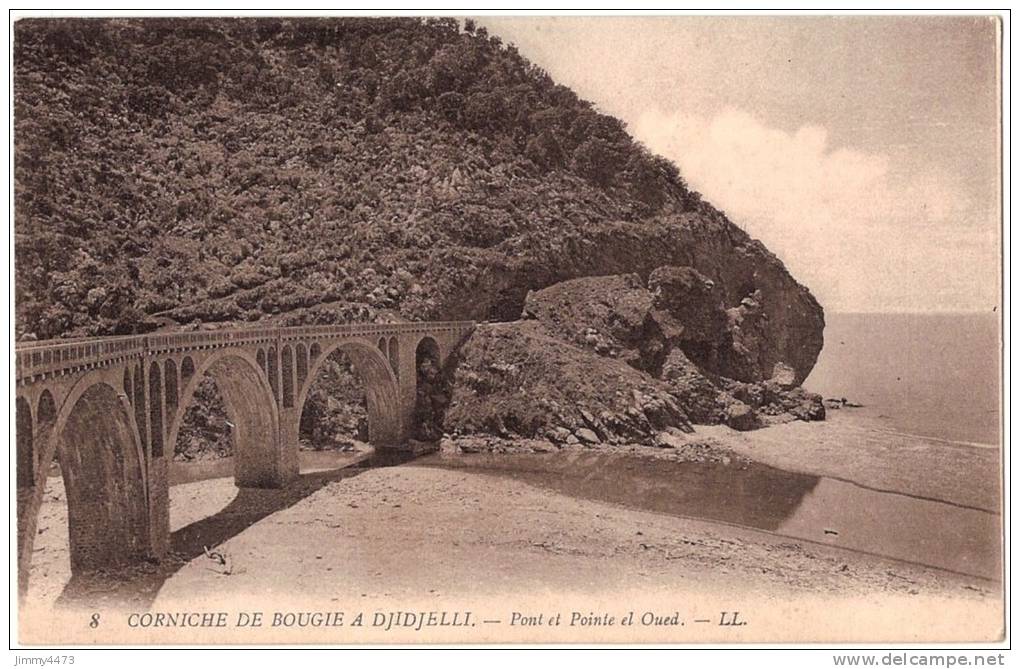 CPA FORMER POST CARD N°8 - DJIDJELLI COSTANTINE ALGERIE - Pont et Pointe el Oued