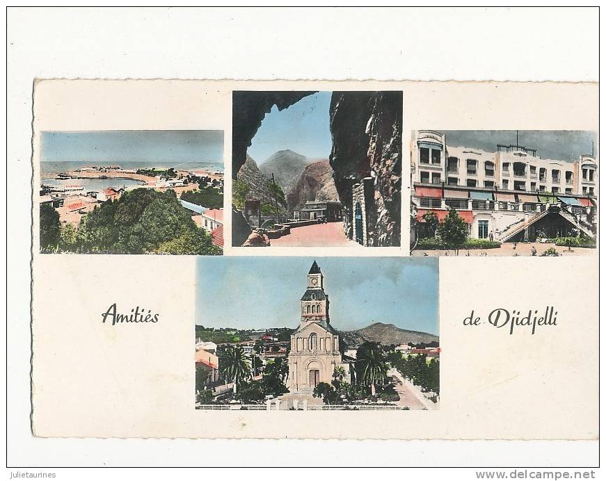 DJIDJELLI ALGERIE MULTIVUE CPSM BON ETAT