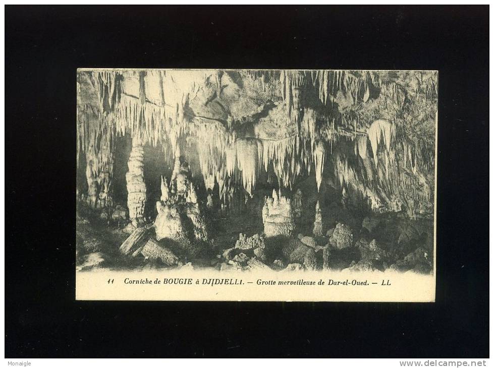 CPA ALGERIE  CORNICHE DE BOUGIE A DJIDJELLI GROTTE MERVEILLEUSE  LL