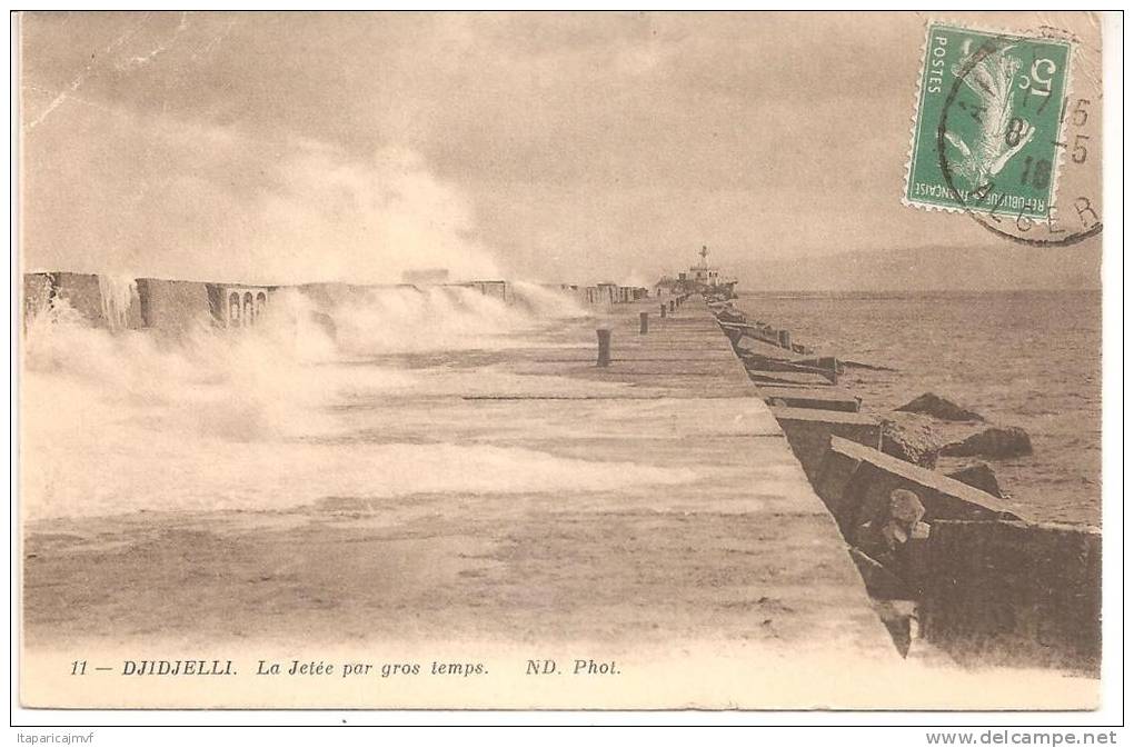 algérie   DJIDJELLI    vue   de la  jetée