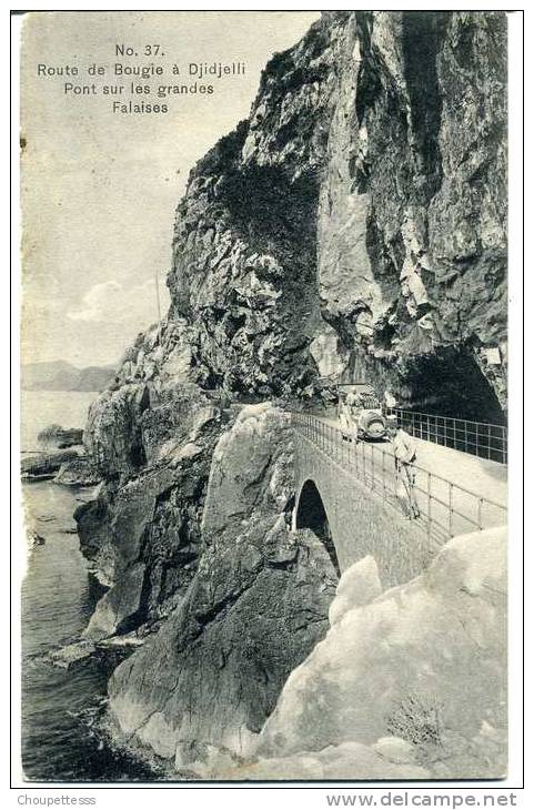 Bougie - route de bougie à Djidjelli - pont sur les grandes falaises  n° 37