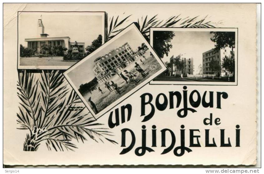 CPSM UNB BONJOUR DE DJIDJELLI-3 VUES