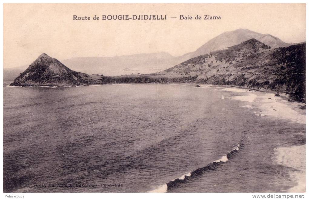 CPA carte postale ancienne AFRIQUE ALGERIE BOUGIE A DJIDJELLI baie de Ziama