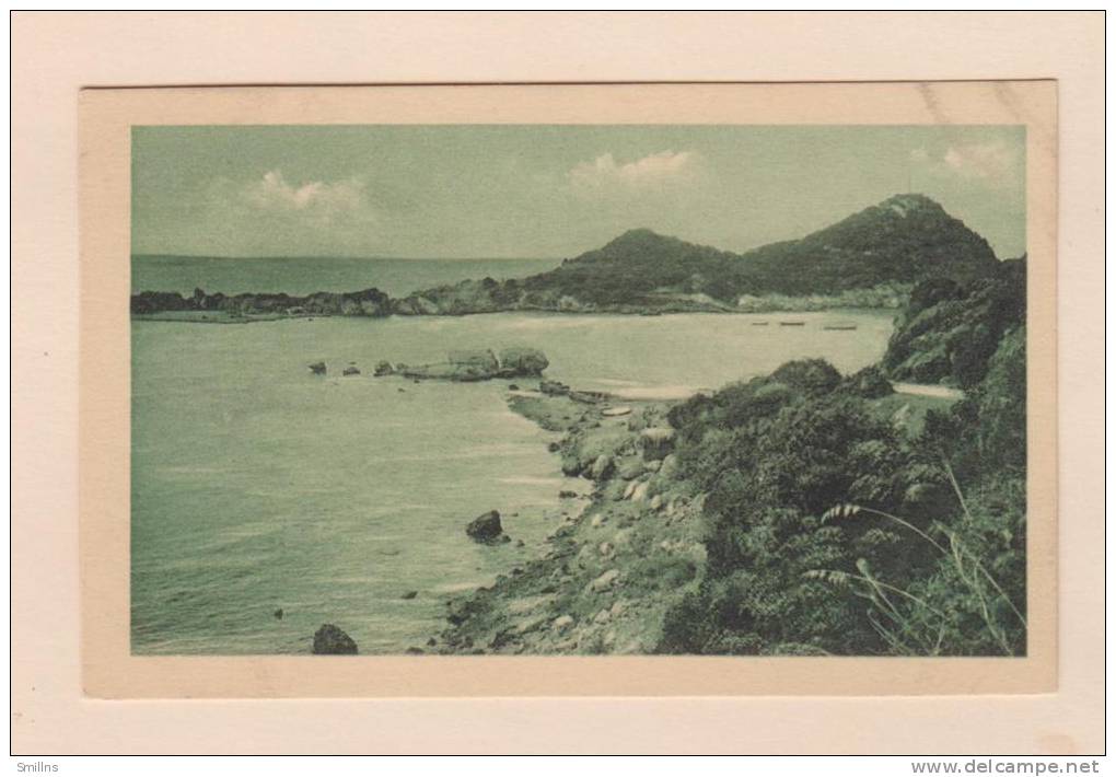 D51351 Postcard Algeria Corniche Bougie a Djidjelli Baie de Mansouriah, Green Tinted, 10/36, S.P.G.A., Unused