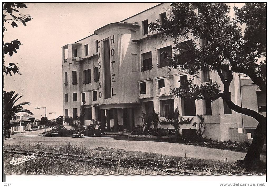 CPSM  -   Algérie  -    DJIDJELLI   -  Le Casino  -  Hôtel -
