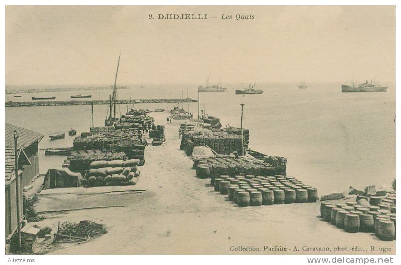 CPA Algérie  DJIDJELLI    les quais  A   VOIR  !!!