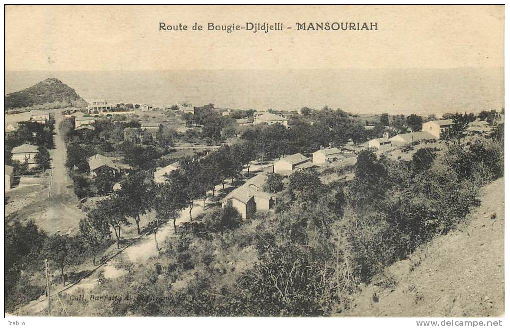 ALGERIE  - MANSOURIAH - ROUTE DE BOUGIE-DJIDJELLI