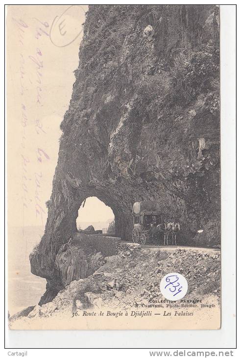 CPA - Algérie - Route de Bougie à Djidjelli