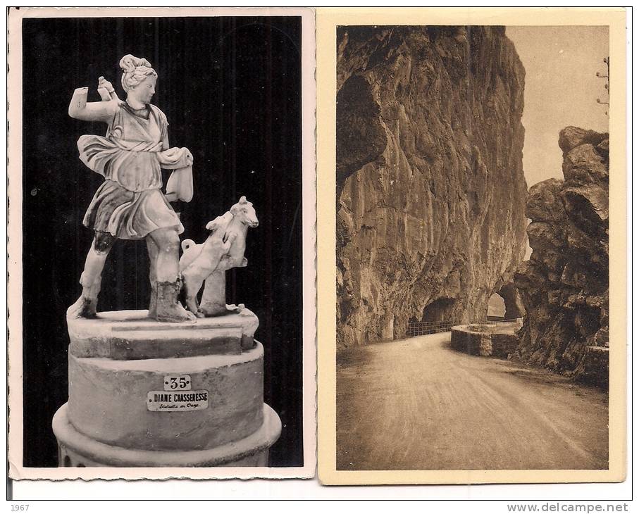 Algérie -   Petit Lot de 1 CPA  et 1 CPSM  -   Corniche de BOUGIE à DJIDJELLI  -  CHERCHELL - voir scans