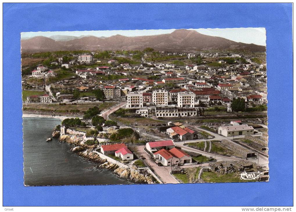 DJIDJELLI--vue aérienne-  la gare marchandises-beau plan-années -50-édition combier