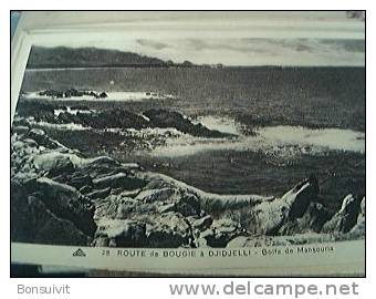 postcard unused algeria bougie route de a djidjelli