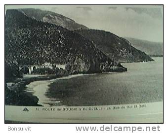 postcard unused route de bougie a djidjelli