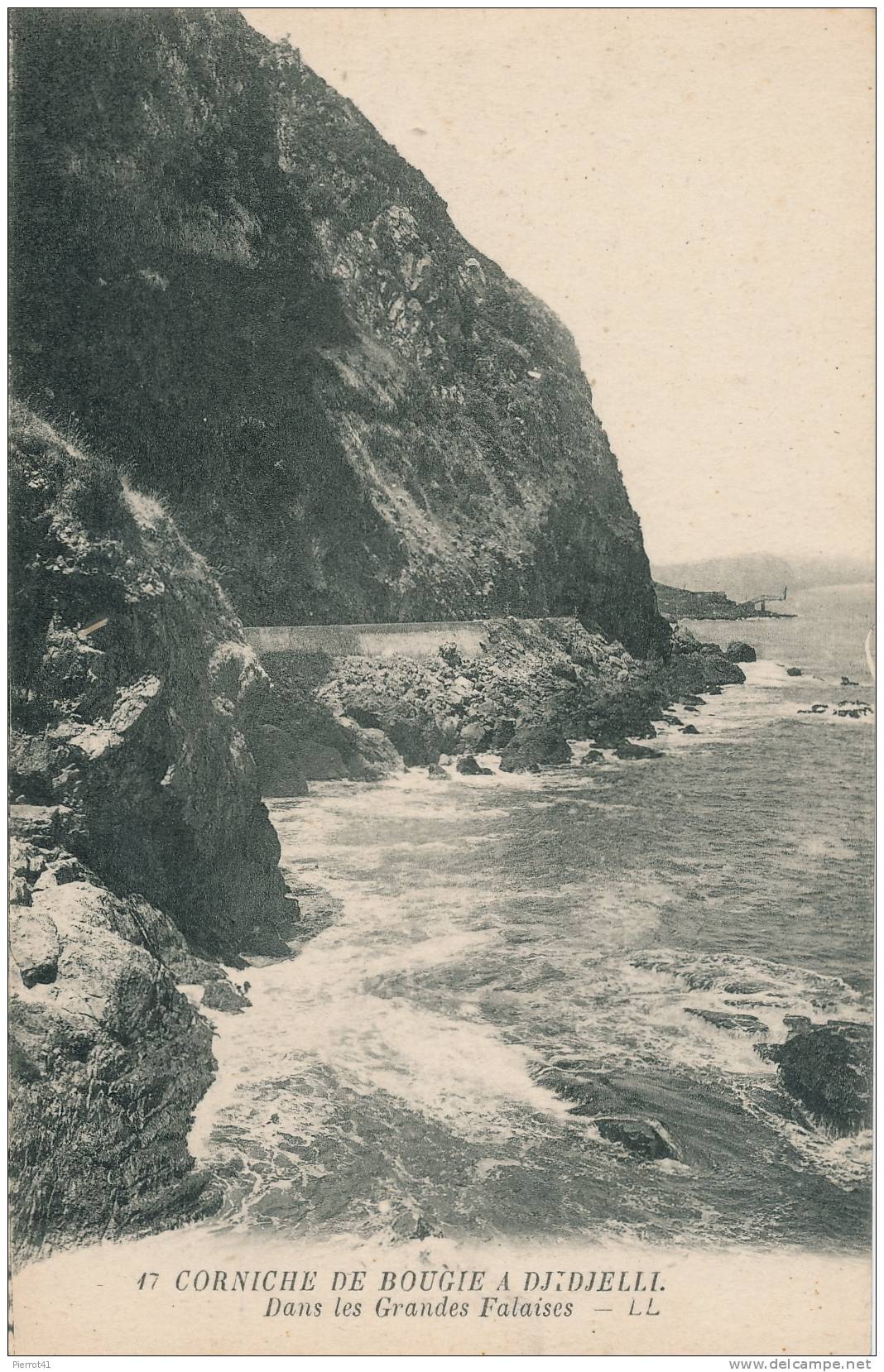 ALGÉRIE - Corniche de BOUGIE à DJIDJELLI - Dans les Grandes Falaises