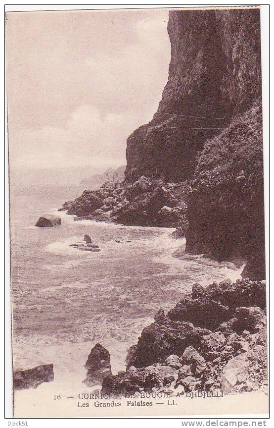 16 - CORNICHE DE BOUGIE A DJIDJELLI - Les Grandes Falaises - LL