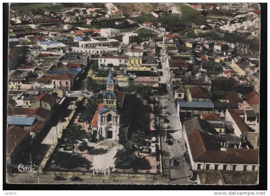 ALGERIE....CONSTANTINE  DJIDJELLI....VUE D AVION..........ECRITE..  ‹(•¿  •)›