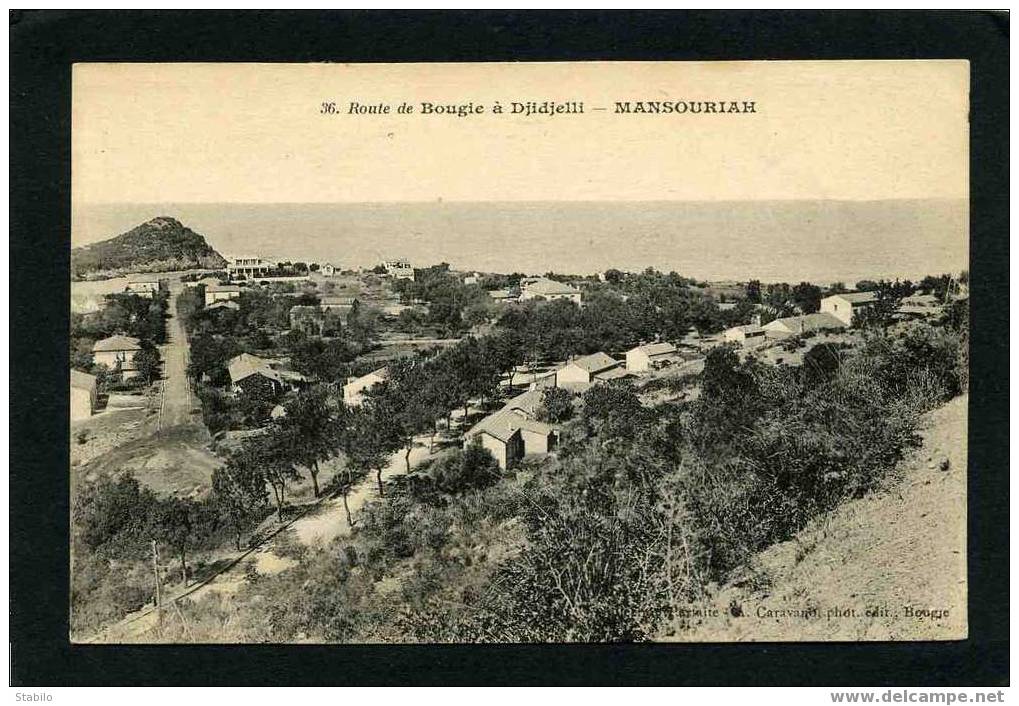 ALGERIE - MANSOURIAH - ROUTE DE BOUGIE A DJIDJELLI N° 36