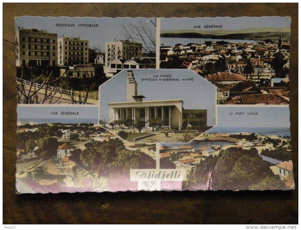 Carte Postale  Ancienne  DJIDJELLI  souvenir en 5 vues