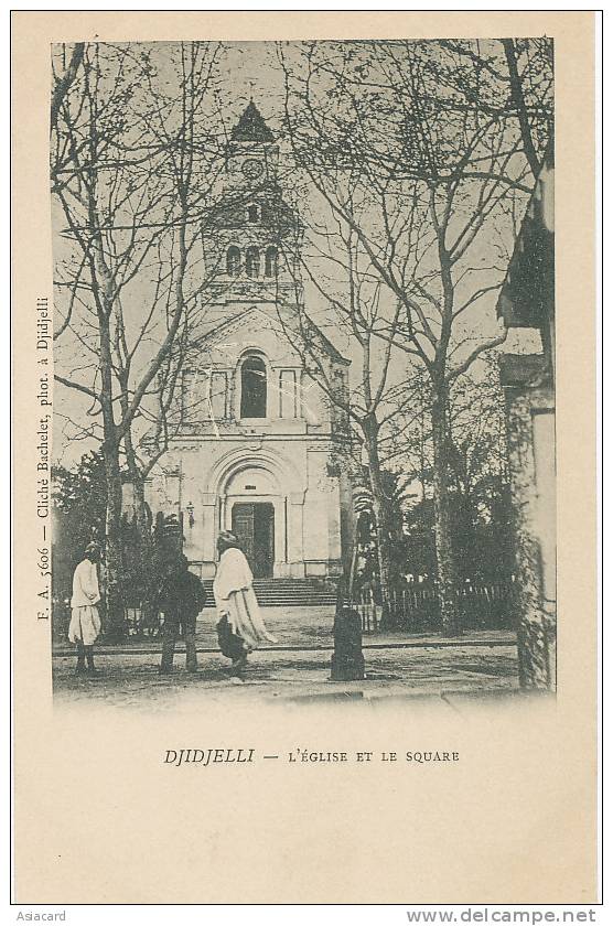 Djidjelli  L Eglise et le Square  FA 5606 Cliché Bachelet