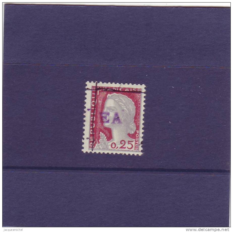 N° 1263 - 0,25F Marianne de DECARIS - surcharge locale CONSTANTINE en usage à DJIDJELLI -