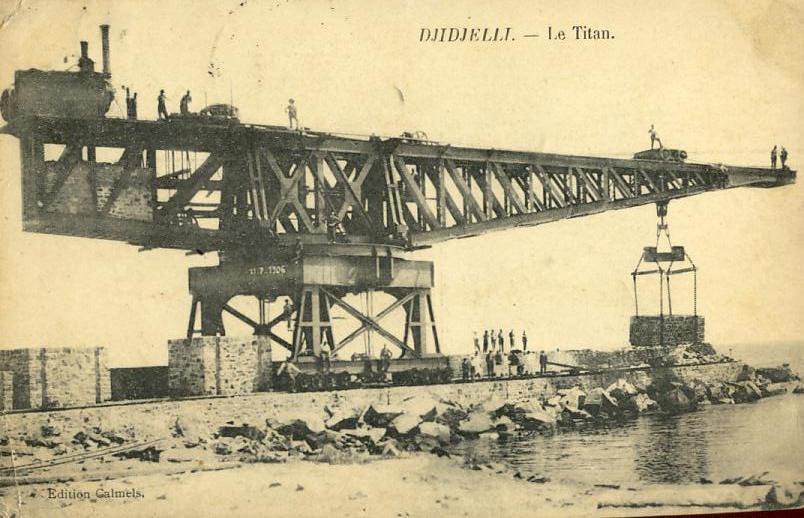 Algérie - Djidjelli -  Le Titan - Architecture - Pont tournant Grue Port - Curiosité