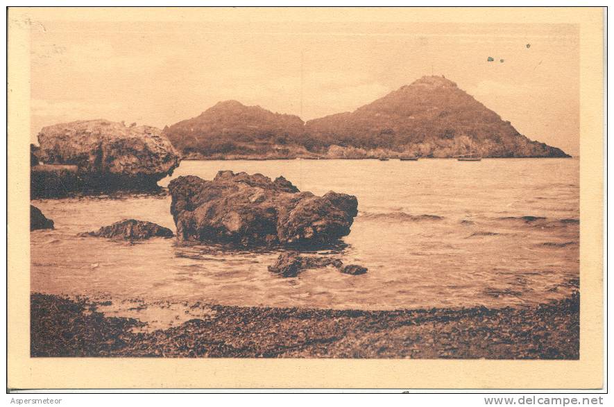 ARGELIA, ALGER. CORNICHE BOUGIE A DJIDJELLI. BAIE DE MANSOURIAH CPA RARE CIRCA 1935 NON CIRCULEE TBE TOP CARTE CUAC