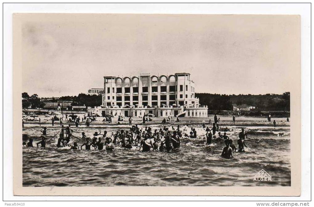 DJIDJELLI - Algérie -Casino Hotel et la plage  ....CPSM petit format