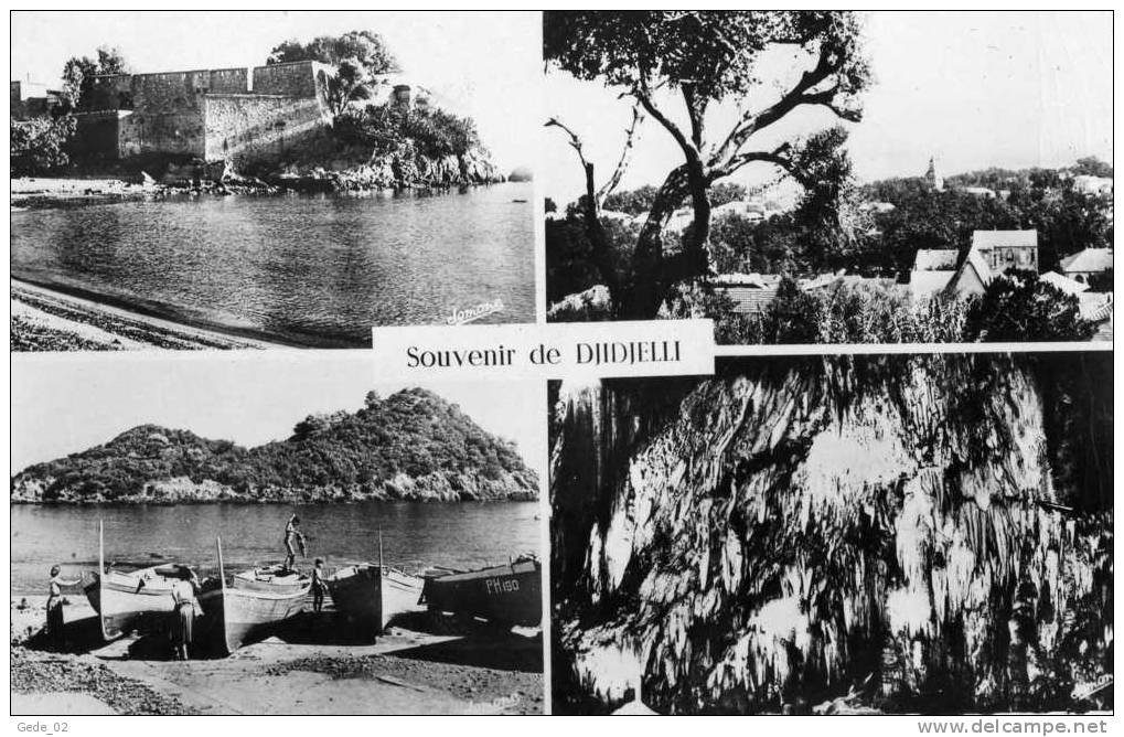 ALGERIE  - SOUVENIR DE DJIDJELLI       (  CARTE  EXCELLENT ETAT  )