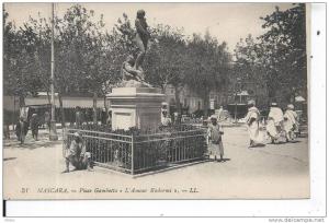 ALGERIE - MASCARA - Place Gambetta  L'Amour Endormi