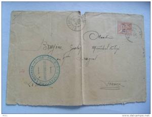 1901 108 eme regiment d'infanterie mascara algerie sur timbre f m franchise militaire