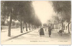 ALGERIE  PERREGAUX RUE DE MASCARA  J.GEISER     SCANS RECTO VERSO