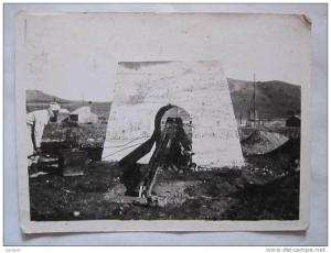 Bou Hanifia Essai d'Ancrages Photo 12 x 9 cm   (Construction barrage - Algérie - Mascara - Eau )