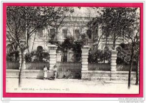 CPA - ALGERIE - MASCARA - La Sous Préfecture N°21 - Animée