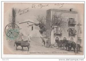 ALGERIE - MASCARA - Place de l'Argoub et le Marabout de Sidi Boudjle