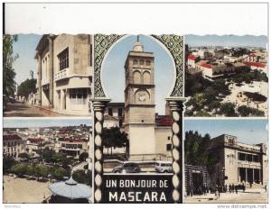 *** ALGERIE - MASCARA - Multivues *** CPSM Ecrite - Edts CIE DES ARTS PHOTOMECANIQUES