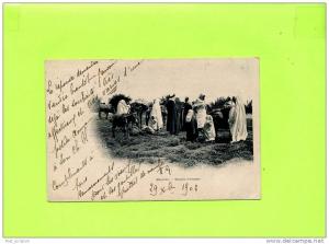 Afrique - Algérie - Mascara -  groupe d'arabes